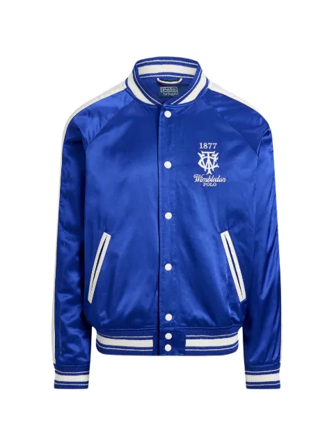 Polo Ralph Lauren Wimbledon embroidered satin jacket Blue 710B16077001