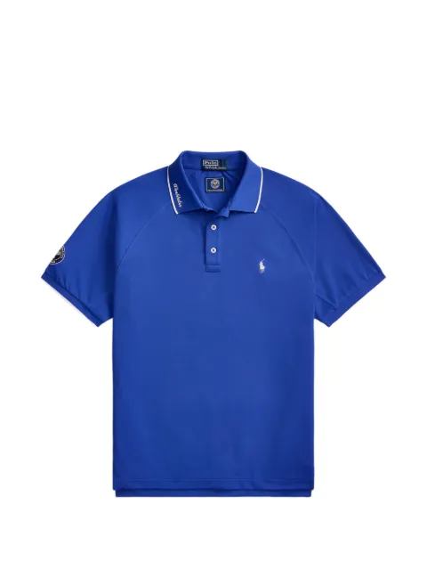Polo Ralph Lauren striped-trim logo polo shirt Blue 710B16067003