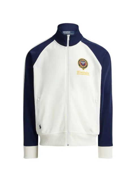 Polo Ralph Lauren Wimbledon zip tennis patch track sweatshirt Neutrals 710B16081001