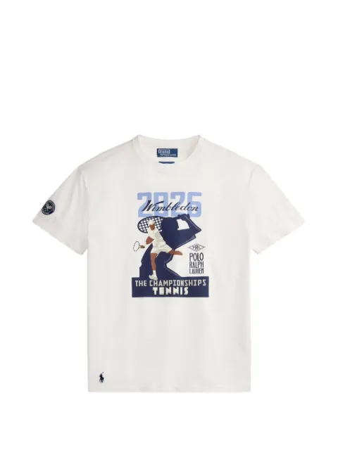 Polo Ralph Lauren Wimbledon Open graphic print short-sleeve T-shirt White 710B16073001