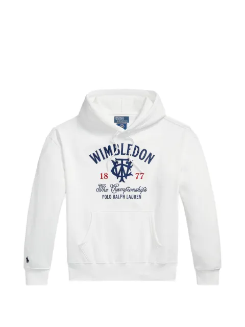 Polo Ralph Lauren Wimbledon embroidered hoodie White 710B16068001