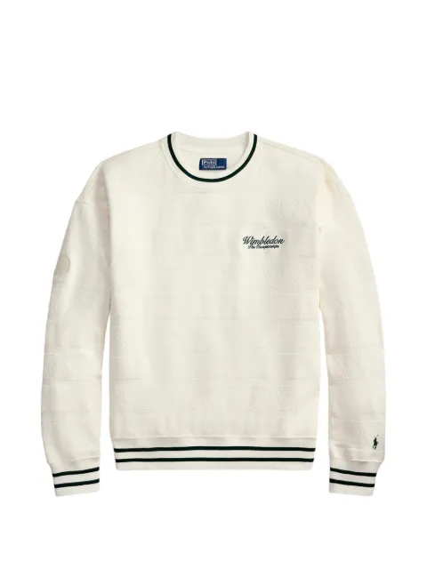 Polo Ralph Lauren Wimbledon embroidered sweatshirt Neutrals 710B16047001