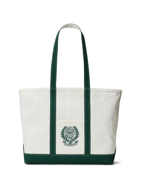 Polo Ralph Lauren Wimbledon embroidered shoulder bag White 405P13465001