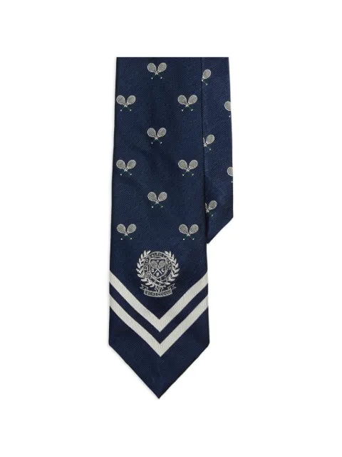 Polo Ralph Lauren crest silk tie Blue 710B17996001