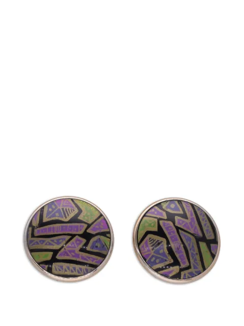 Enrico Coveri Vintage 1980s clip-on earrings Gold L0000067