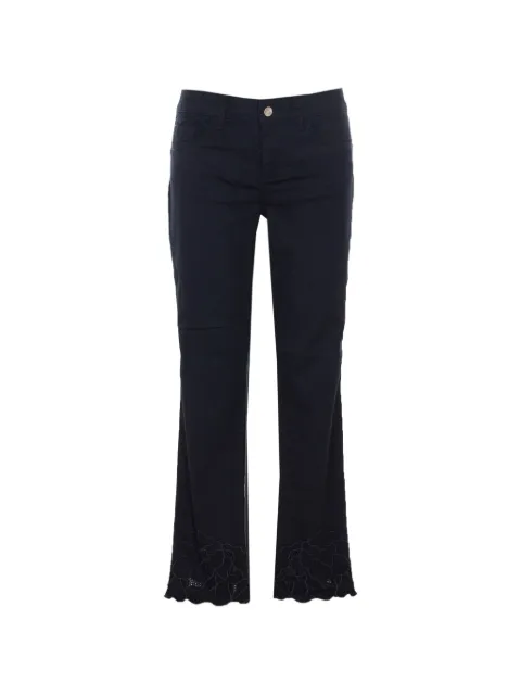 LIU JO floral embroidery jeans Blue WA6260T367AP9254