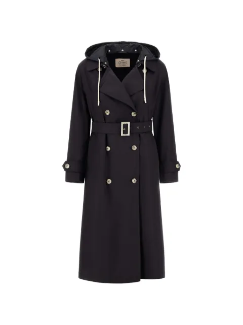 Herno hooded belted coat Black IM000195D132389200