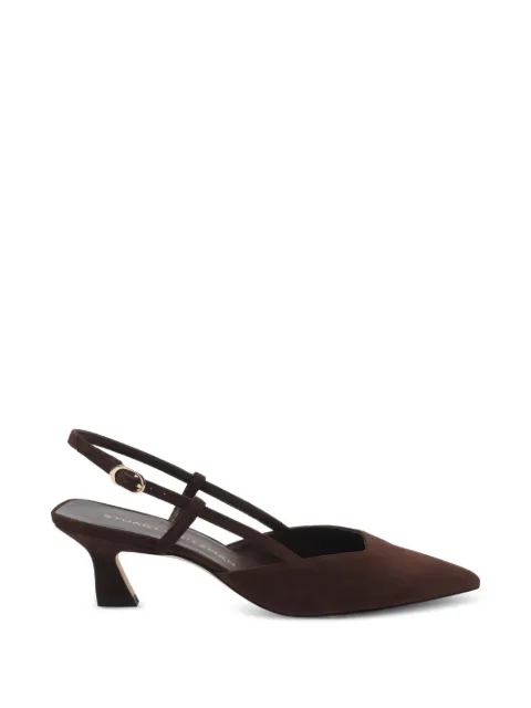 Stuart Weitzman Vinnie suede slingback pumps Brown SJ433VINNIE50SLINGBACKSUEWAL
