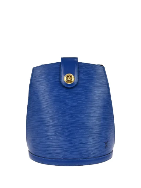 Louis Vuitton Pre-Owned 1997 textured leather shoulder bag Blue NQ06627