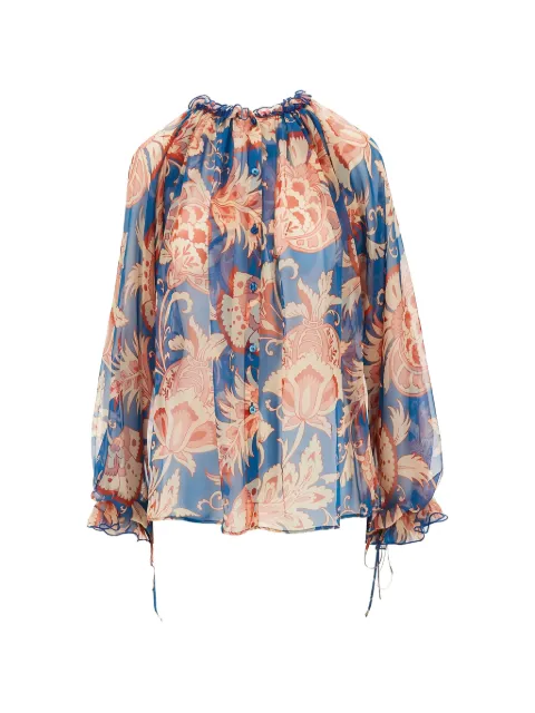 ETRO floral top Blue WRIA010799SA1Q8