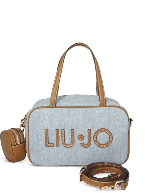 LIU JO medium denim bowling bag Blue AA6113T377A74015