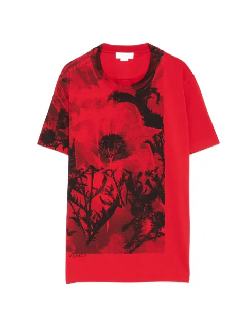 Alexander McQueen crew-neck T-shirt Red 870947QZARP
