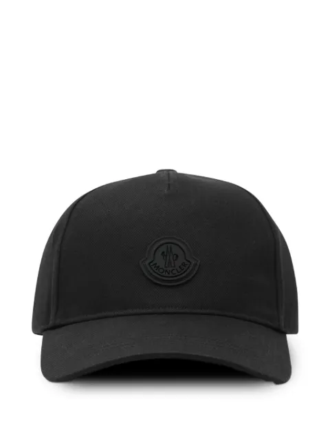 Moncler logo-patch cap Black L20913B000250U082