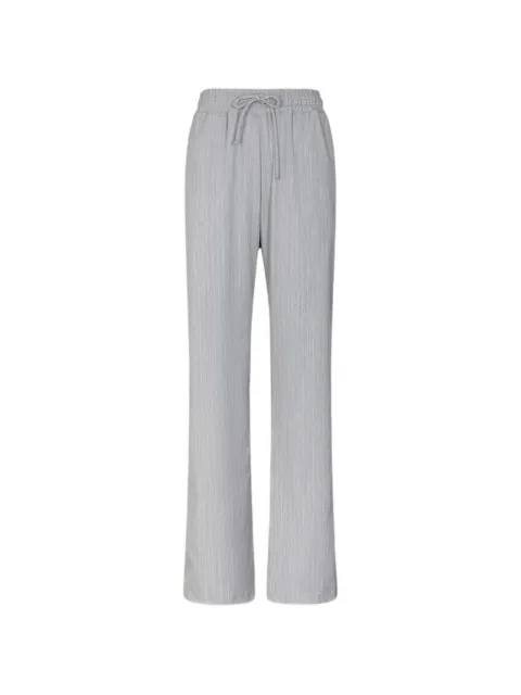 Gaëlle Paris pinstriped track pants Grey GAABW09813