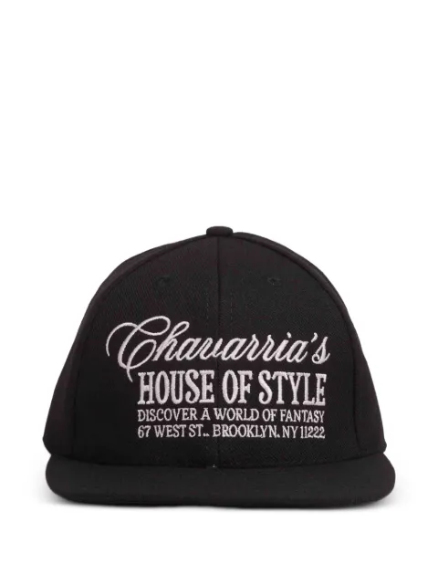 Willy Chavarria embroidered baseball cap Black WCASC008001