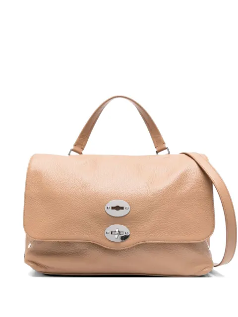 Zanellato medium Postina studded leather tote bag Neutrals 0680100040000