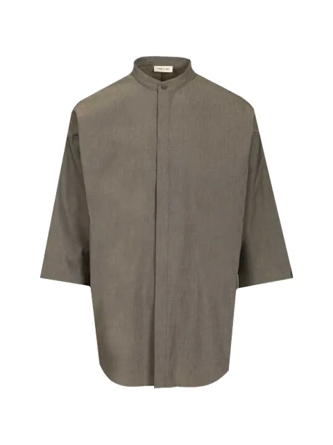 Fear Of God mandarin-collar shirt Grey FG9M60606OXF