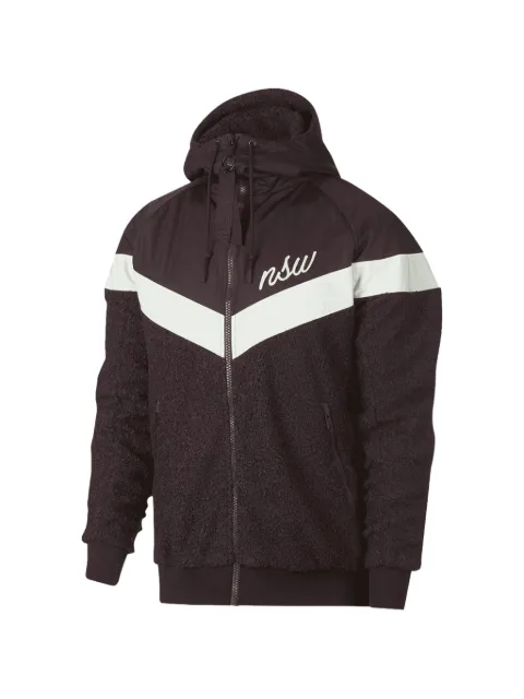 Nike NSW Sherpa "Burgundy/White" jacket Brown 930316659