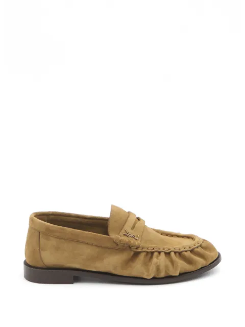 Saint Laurent gathered cassandre loafers Neutrals 8189082W5AC