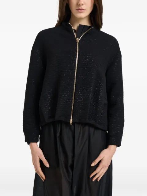 Herno textured embellished jacket Black GI000385D12862