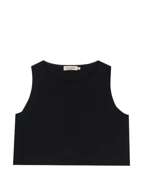 MOUTAKI crossover-hem sleeveless top Black 260159