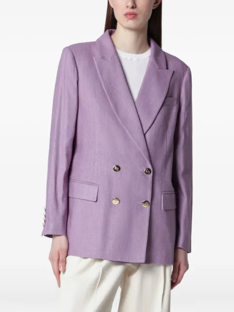 VITOVI double-breasted blazer Purple MOVESI