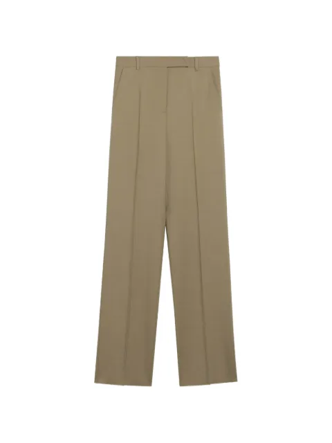 Max Mara pressed-crease tailored trousers Brown MXMSCACCOWO