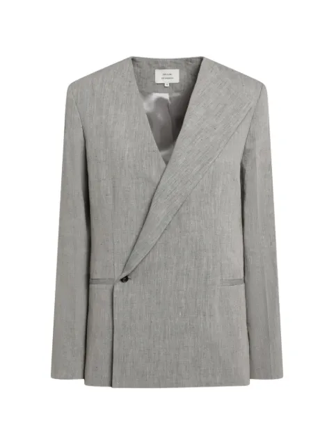 LouLou de Saison asymmetric lapel jacket Grey SUNALI