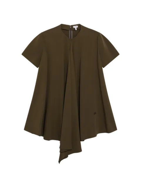LOEWE draped trapeze mini dress Green S540Y09XVH
