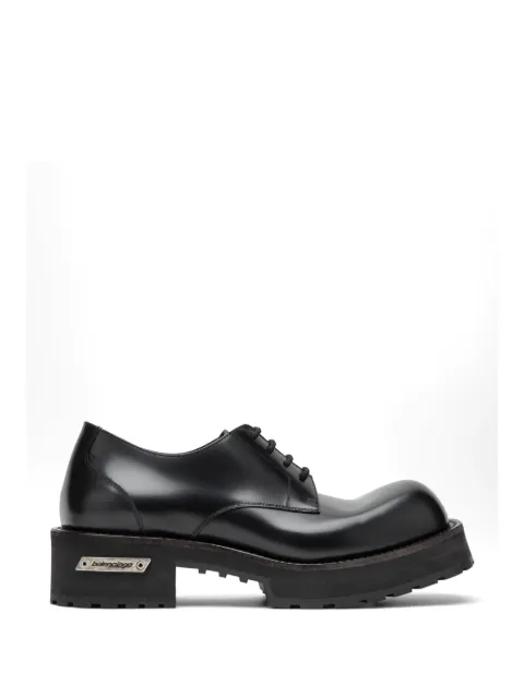 Balenciaga Venom lace-up leather derby shoes Black 850556WCBF1