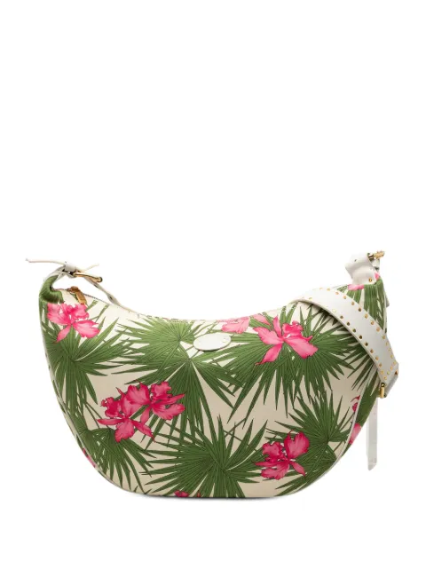 Celine Pre-Owned 20th Century Floral Printed Canvas crossbody bag White QDFC0KNZXT44X9LR