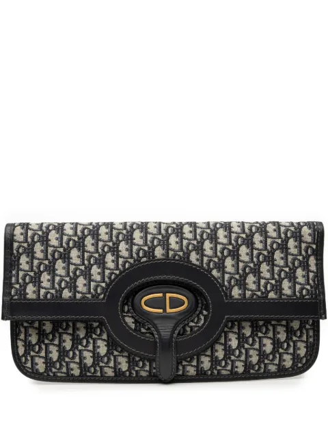 Christian Dior Pre-Owned 2020 Oblique Canvas Fold Over clutch bag Blue 7LKE3CKJKER3CSEF