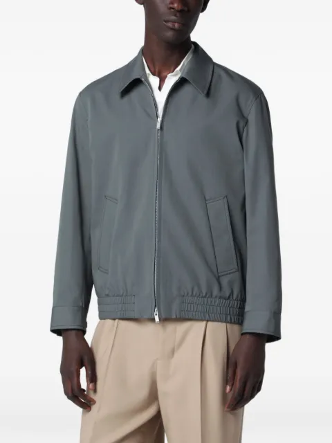 Lardini zip-up shirt jacket Grey PAAIDENPAIF66407