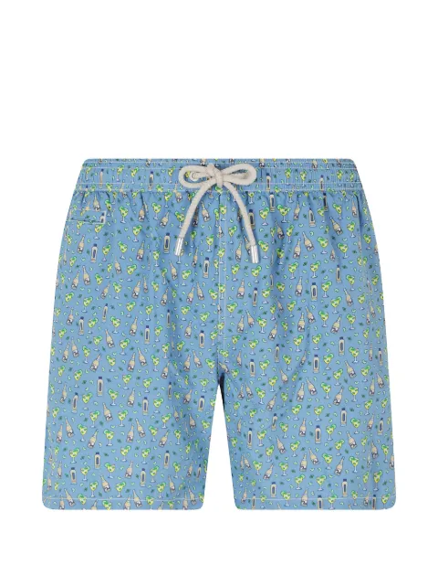 MC2 Saint Barth Lighting Micro cocktail-print swim shorts Blue LIGHTINGMICROFANTASY098