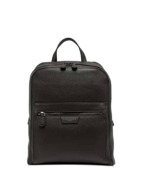 GIANNI CHIARINI Florence grained-leather backpack Brown ZNUB18270GRNCRV