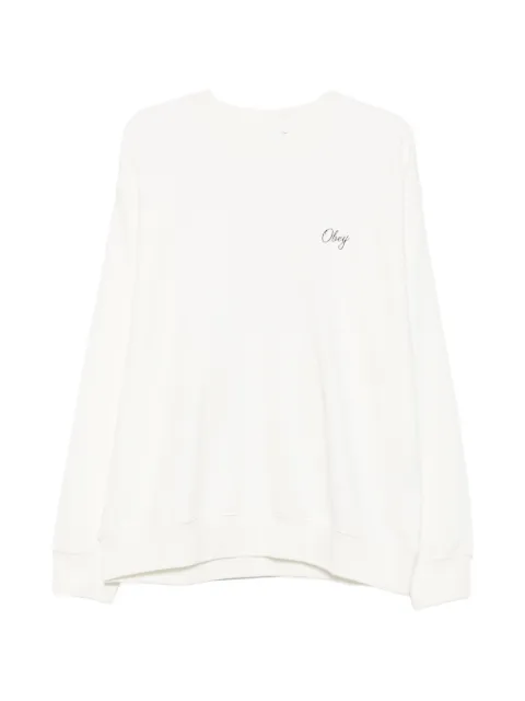 Obey Paper Rose graphic-print sweatshirt White 118214300