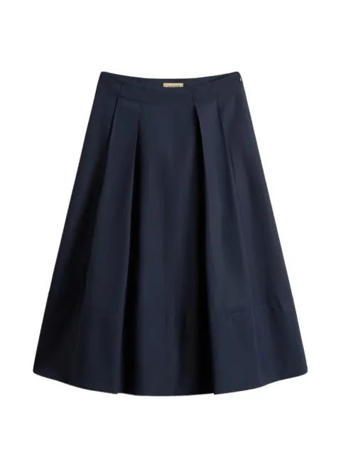 Woolrich pleated straight skirt Blue CFWWSK2003FRUT3944
