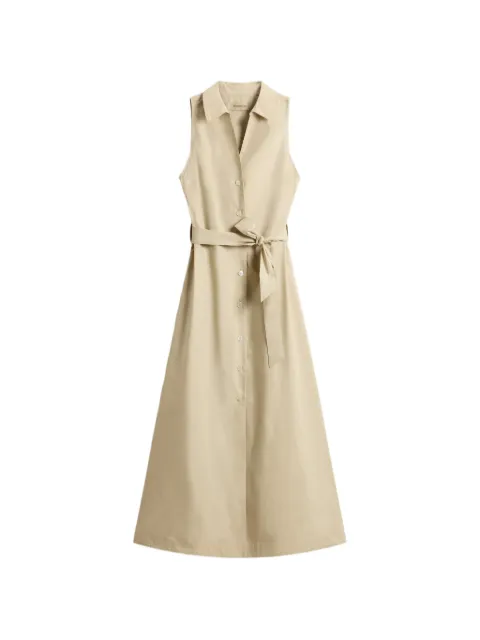 Woolrich belt cotton shirt dress Neutrals CFWWDR2022FRUT3944