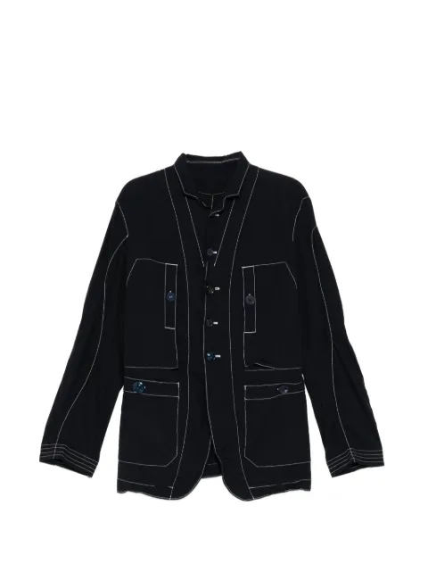 Undercover contrast-stitch jacket Blue UC1F41043