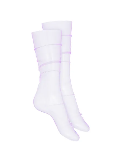 Maison Close tulle socks Purple 564947