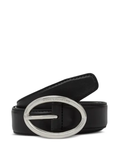 Karl Lagerfeld rounded buckle belt Black B2W33035999
