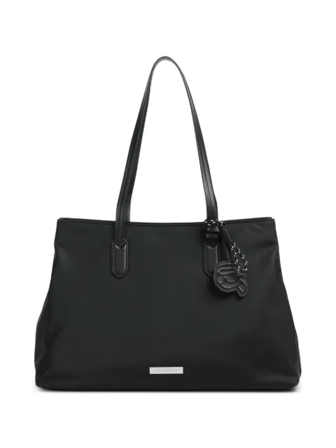 Karl Lagerfeld Ikon logo-detail shoulder bag Black B2W30064999