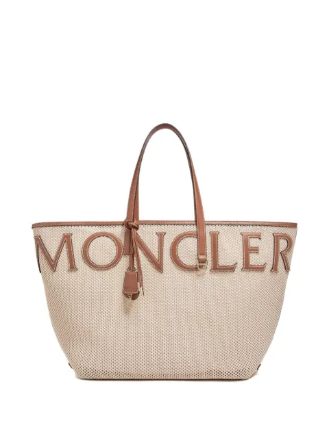 Moncler Very logo-detail tote bag Neutrals L109B5D00007M8644