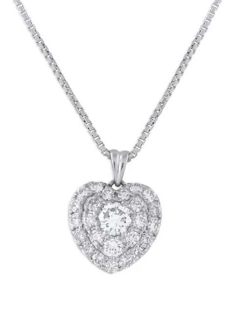 LB Exclusive heart-pendant diamond necklace Silver MF39031226