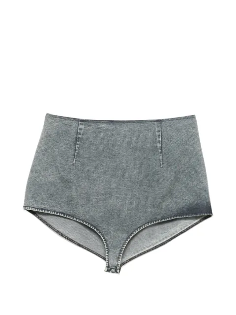 Hui Hui zip-fastening mini shorts Blue HW21GD3649