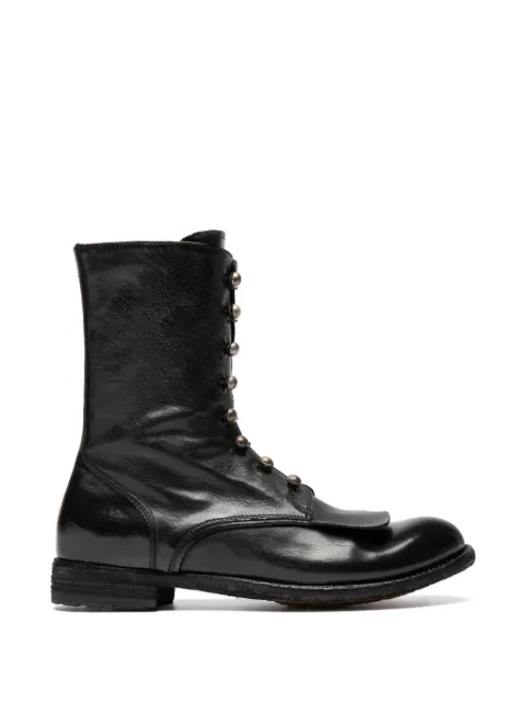 Officine Creative Lexikon zip leather boots Black OCDLEXI157IGNIS1000