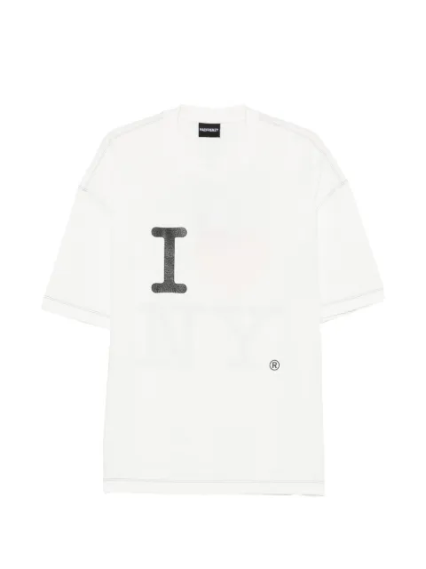 MADFRENZY letter graphic T-shirt White MFSS26T4WLL
