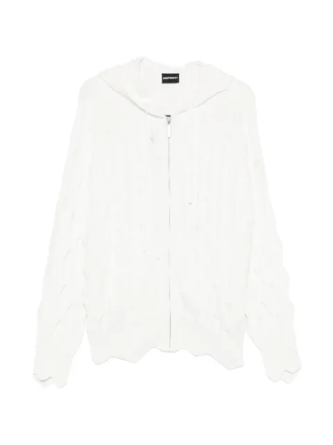 MADFRENZY zip-up hoodie White MFSS26H4WLL