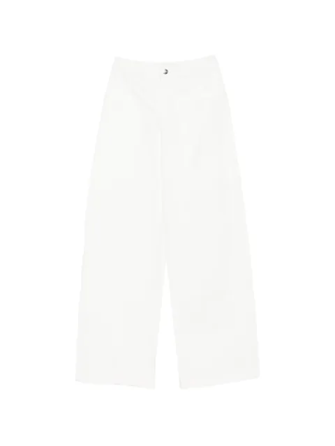VIKTORIA CHAN Amit wide-leg trousers White SS26114WH