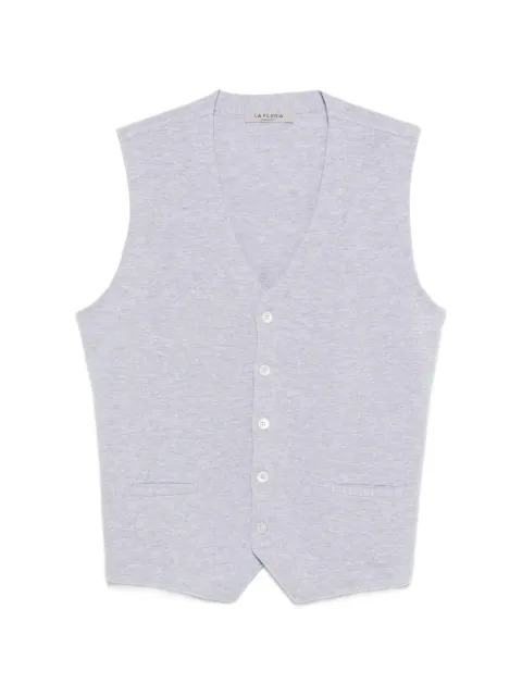 Fileria V-neck buttoned knitwear Grey 5717120662